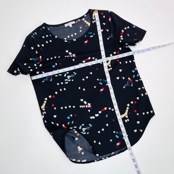 EQUIPMENT FEMME hearts blouse top tee - Picture 9 of 10